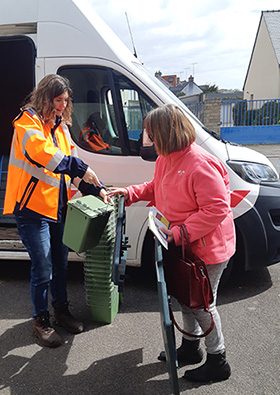 Distribution de composteur individuel