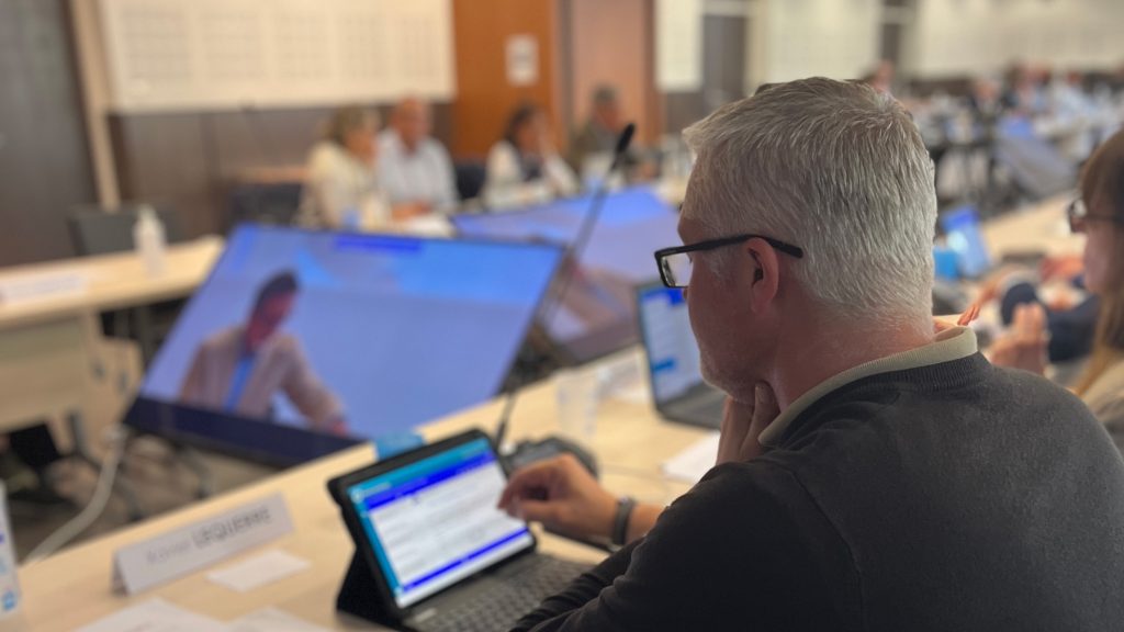 Délibération lors du conseil communautaire