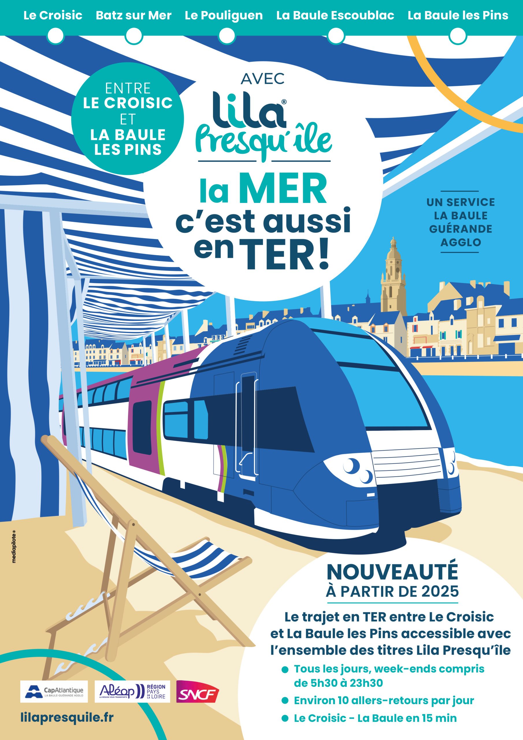Affiche Lila Presqu'île TER