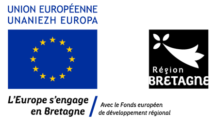 Logos L'Europe s'engage en Bretagne et Région Bretagne